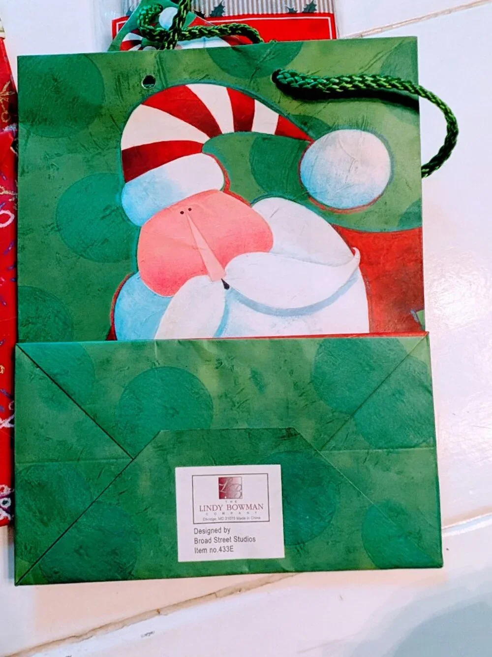VTG Lot of Christmas Gift Wrapping Craft Supplies Bags Tissue Ribbon Bows NOS